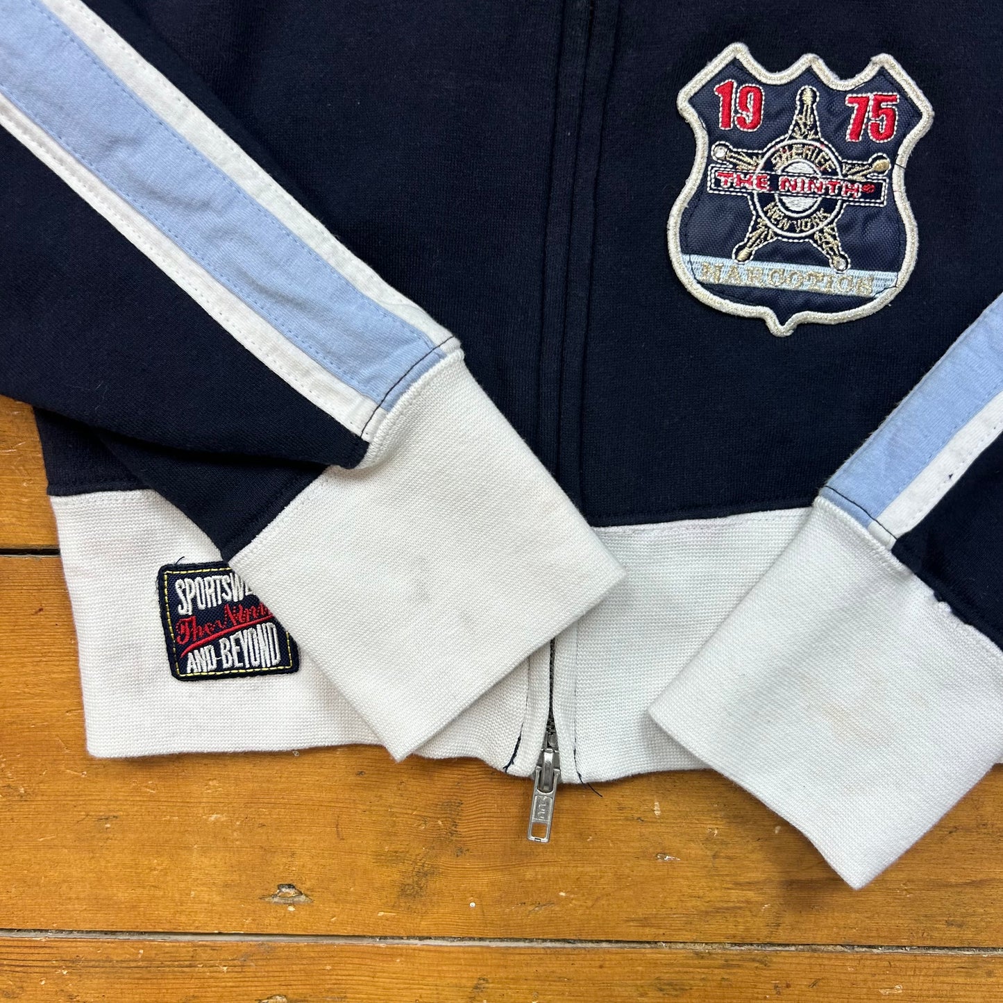vintage 00s NYPD logo zip up jumper