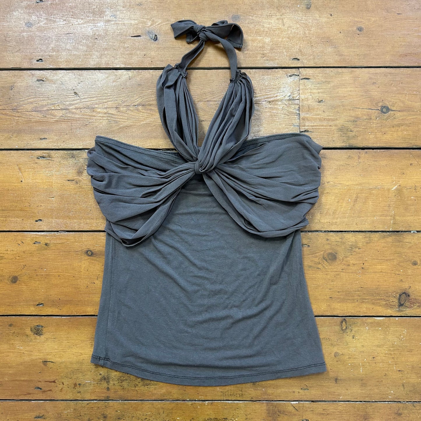 vintage 00s Morgan brown halter top