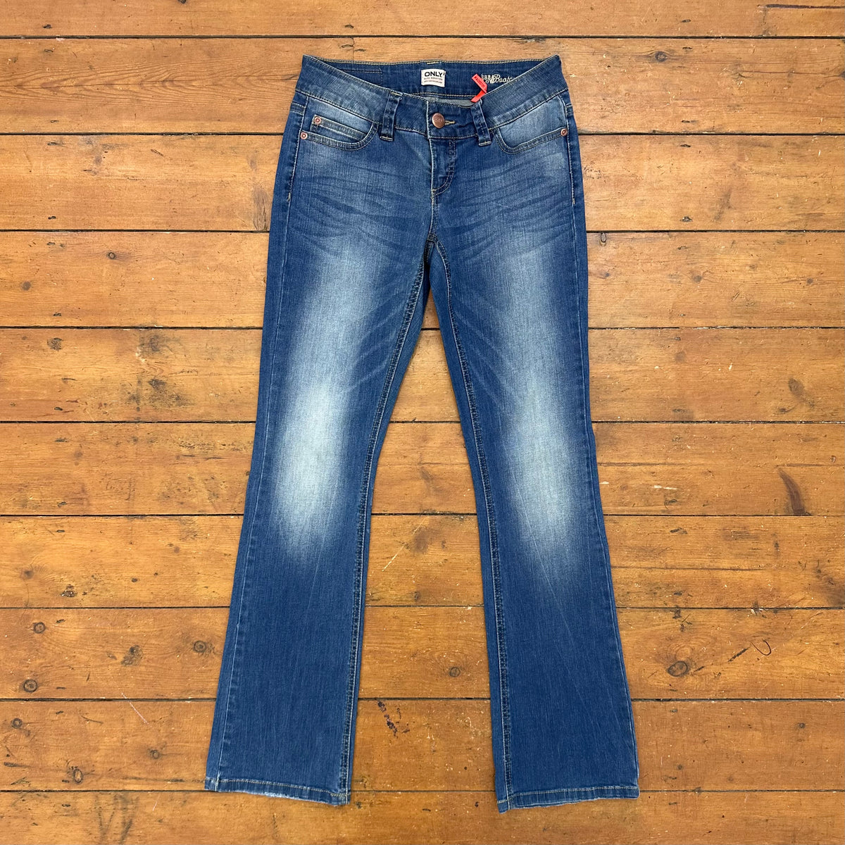 vintage 00s low rises slim bootleg jeans
