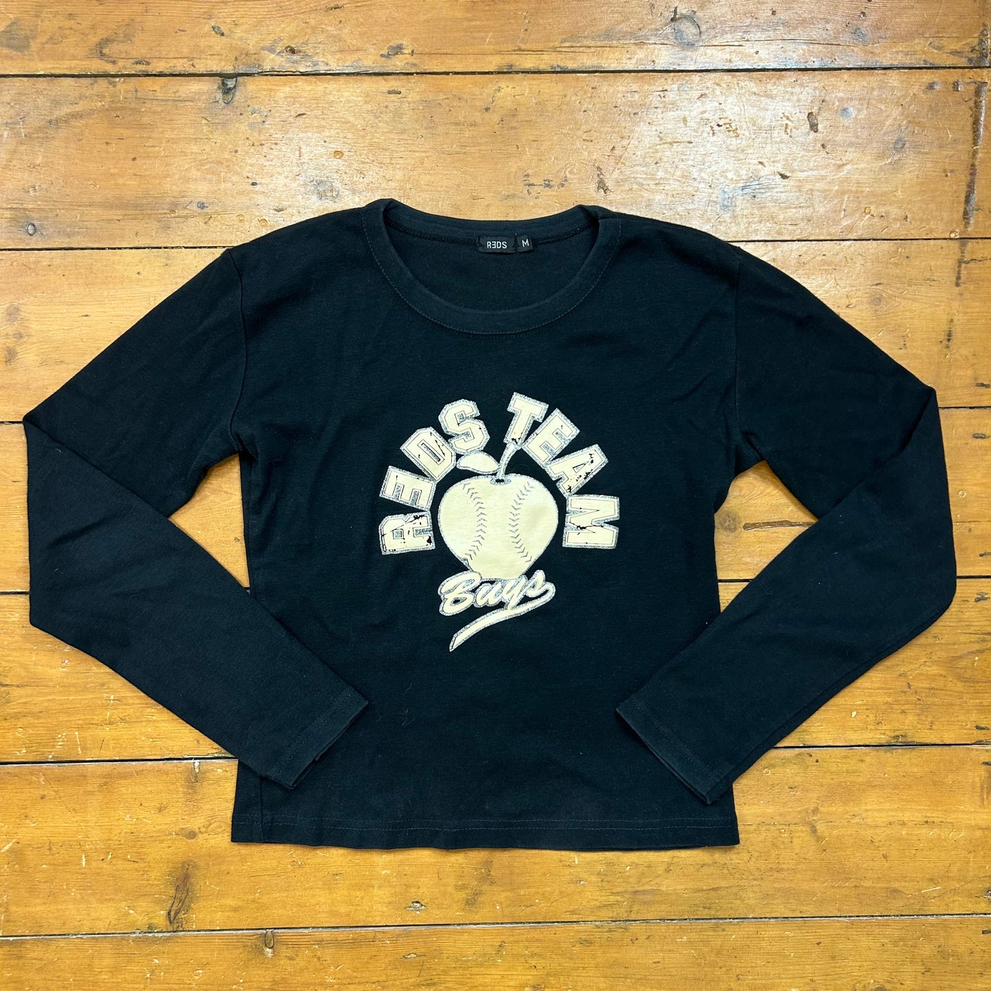 vintage 00s apple graphic long sleeve top