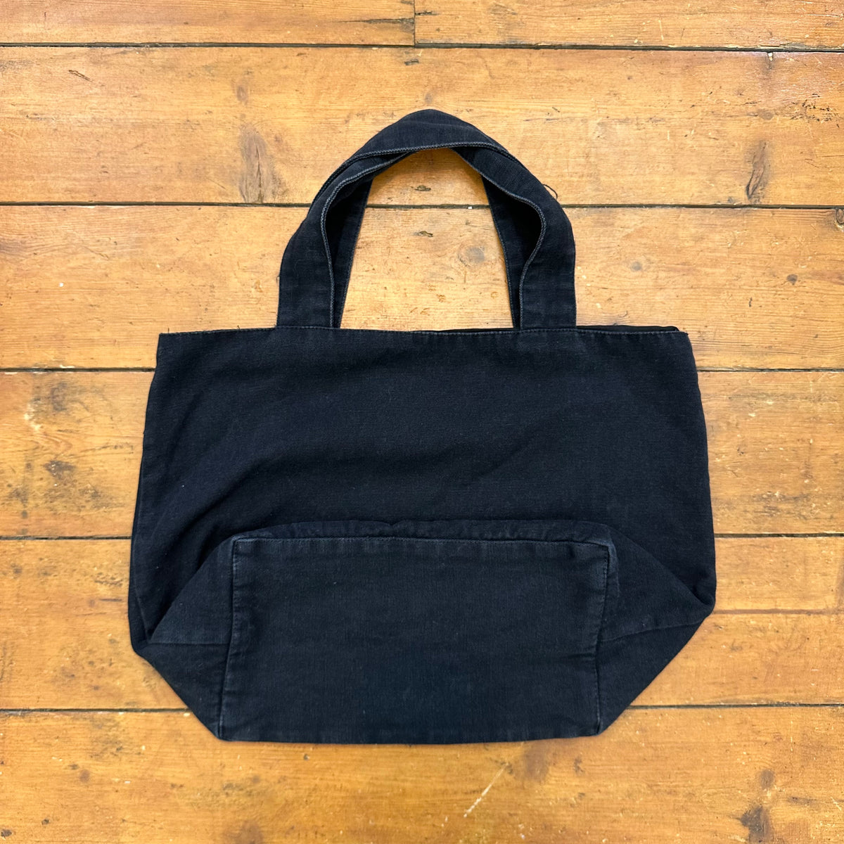 vintage 00s black sequin trim tote bag
