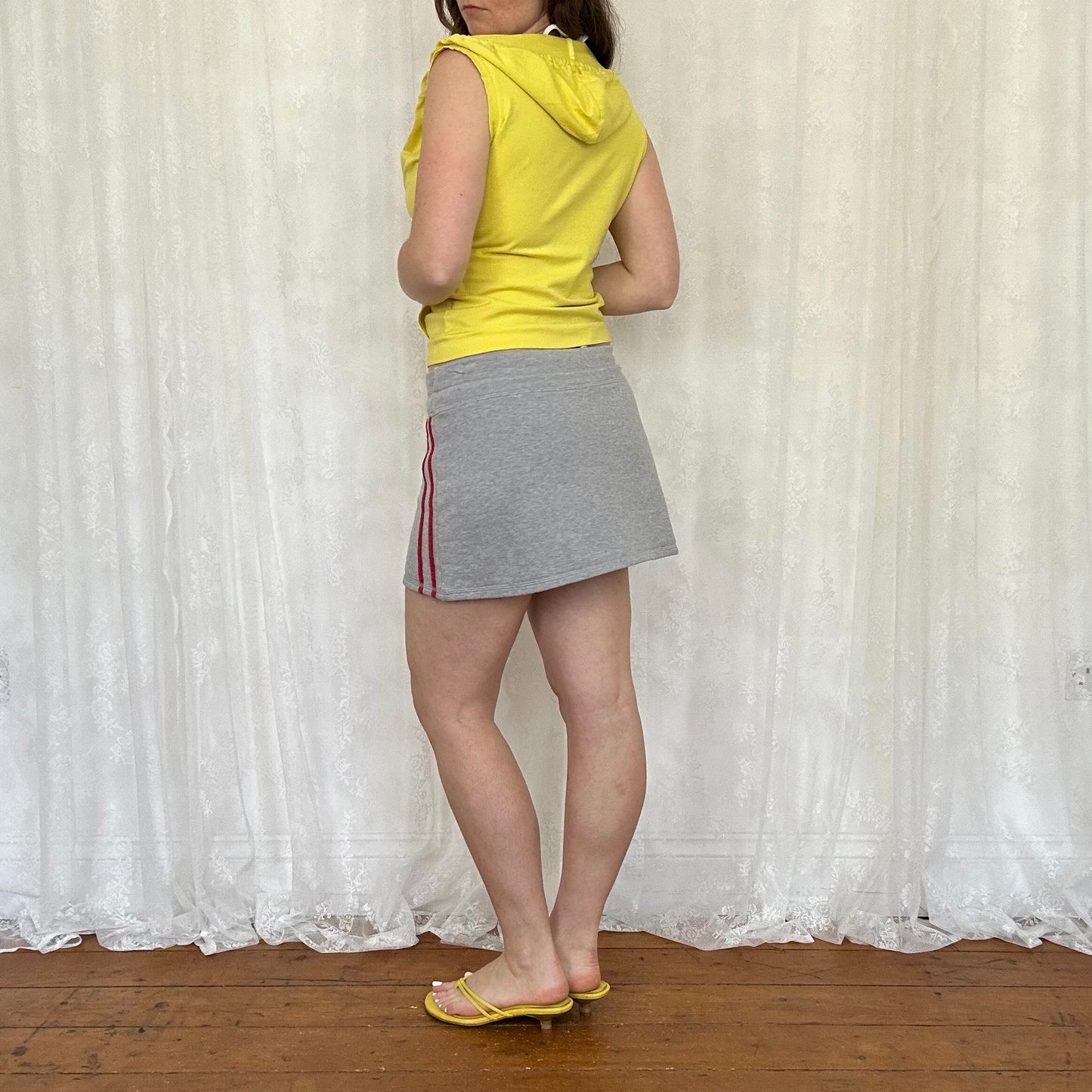 vintage 00s sporty jersey mini skirt