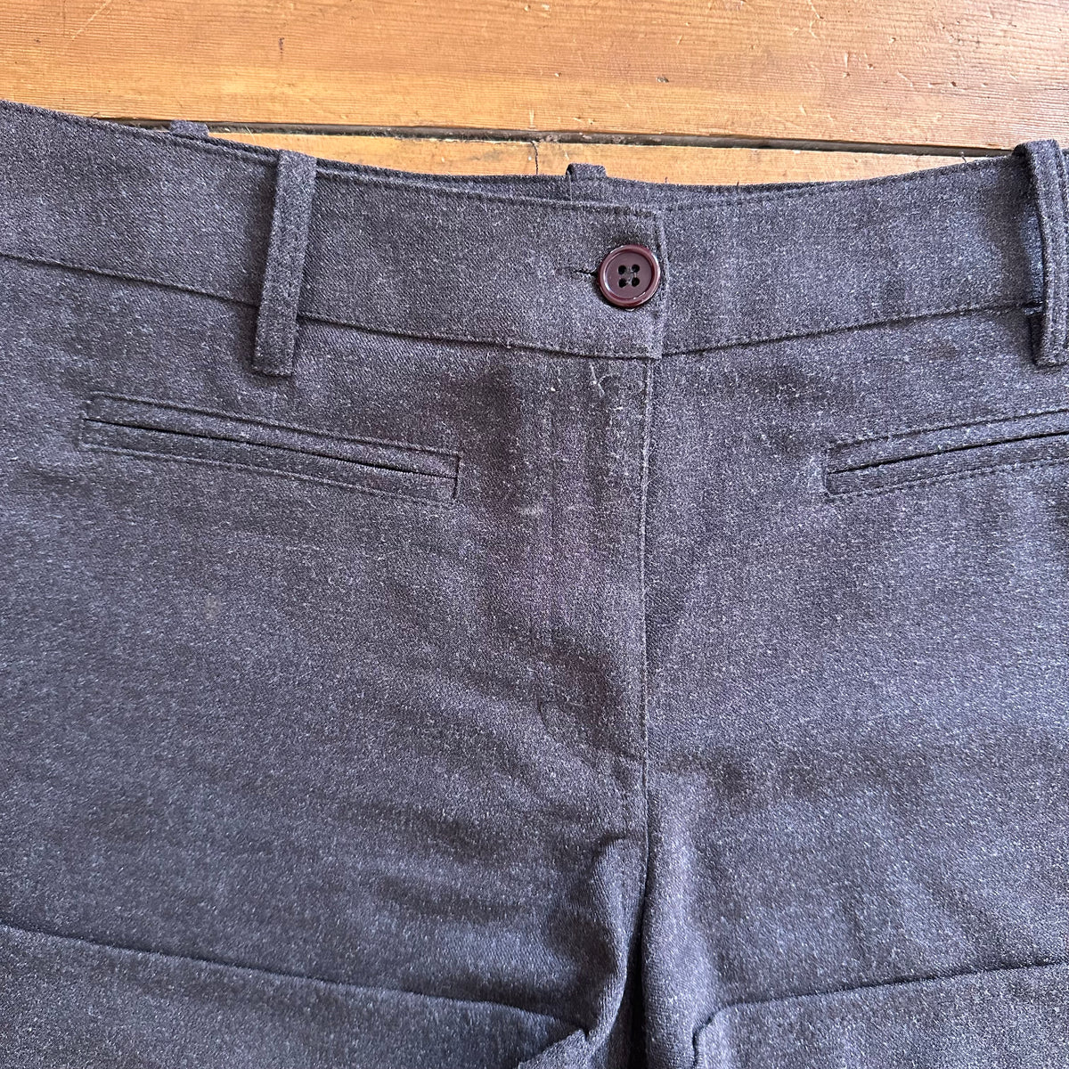 vintage 00s brown office siren shorts