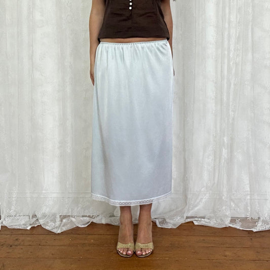 vintage 00s baby blue midi skirt