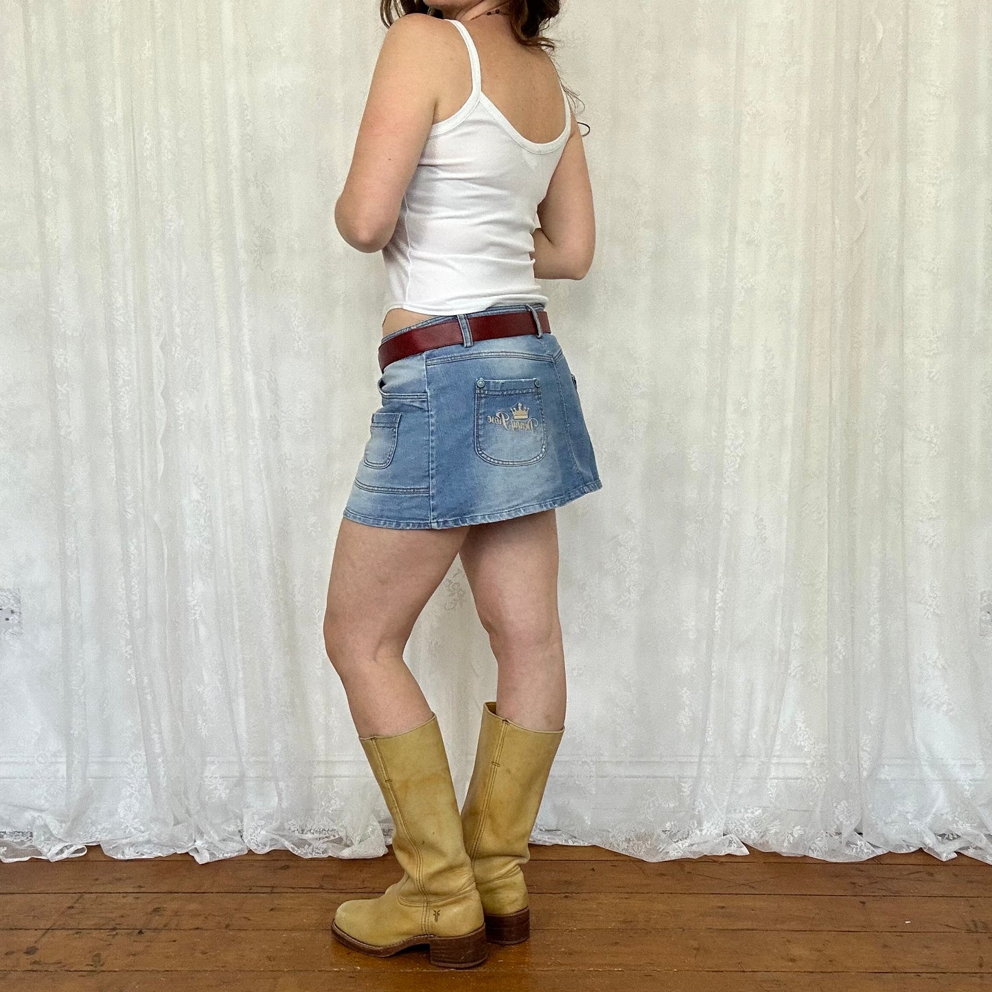 vintage 00s white Morgan cami top