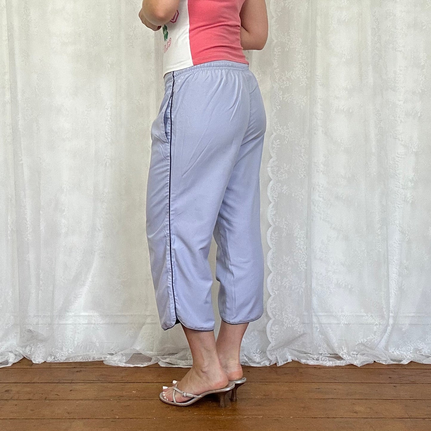 vintage 00s lilac capri pants