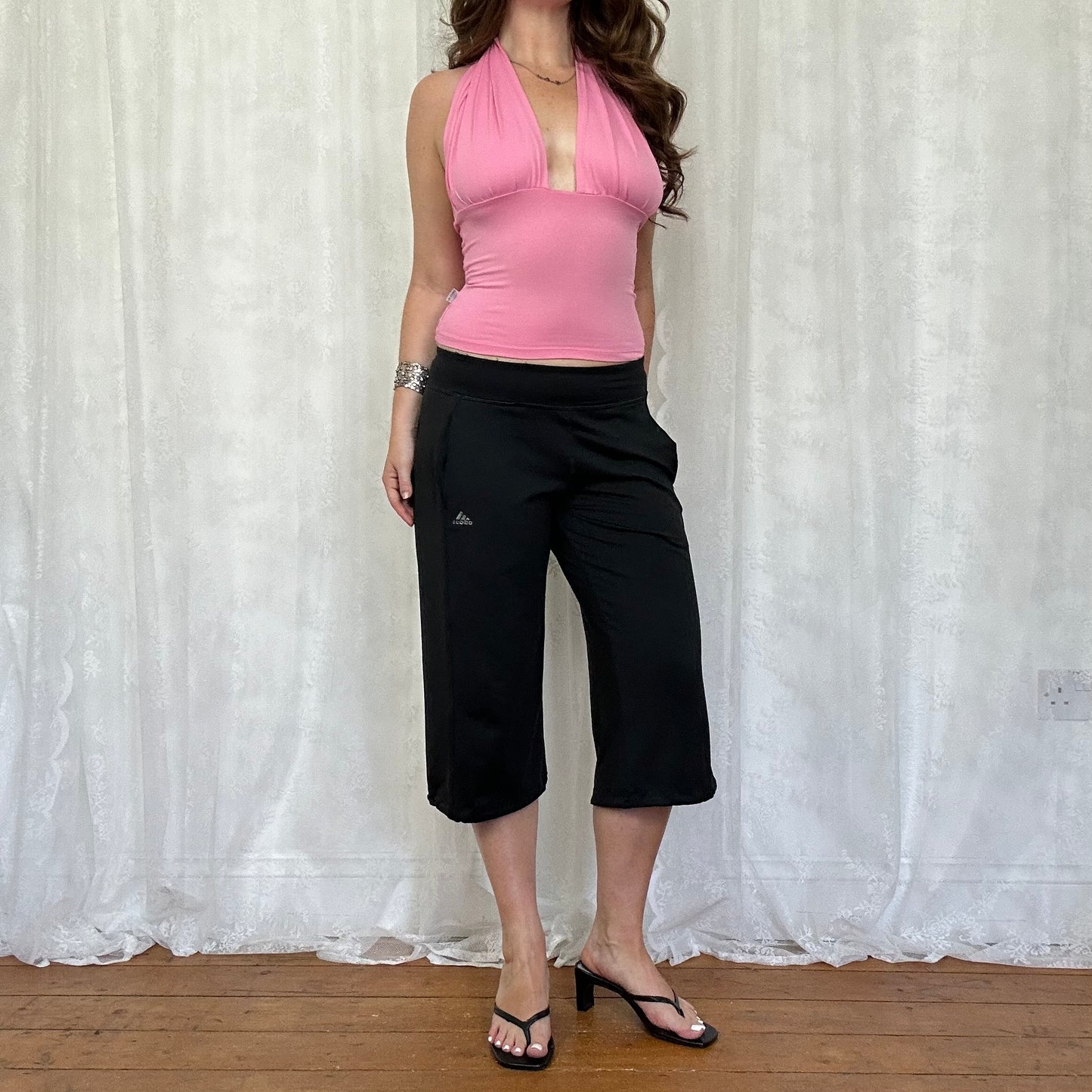 vintage 00s bubblegum pink halter top