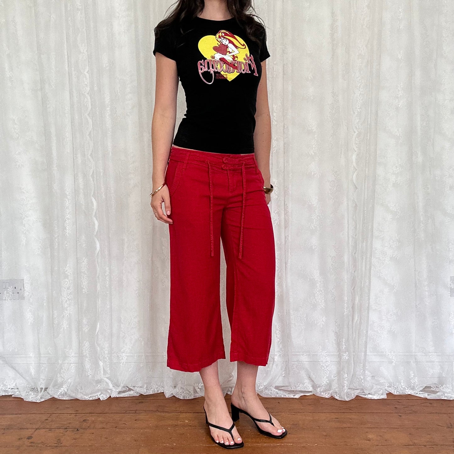 vintage 00s black fioruccina graphic tshirt