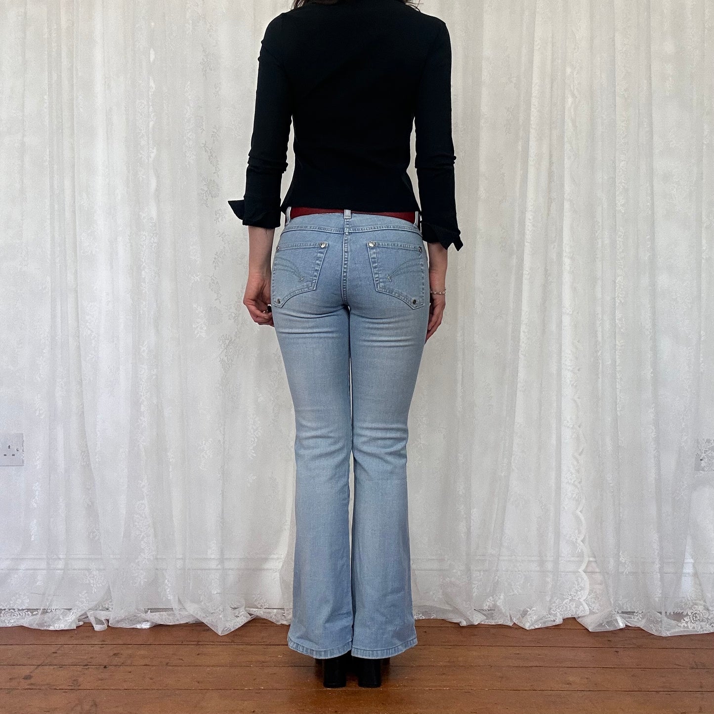 vintage 00s black hook and eye shirt