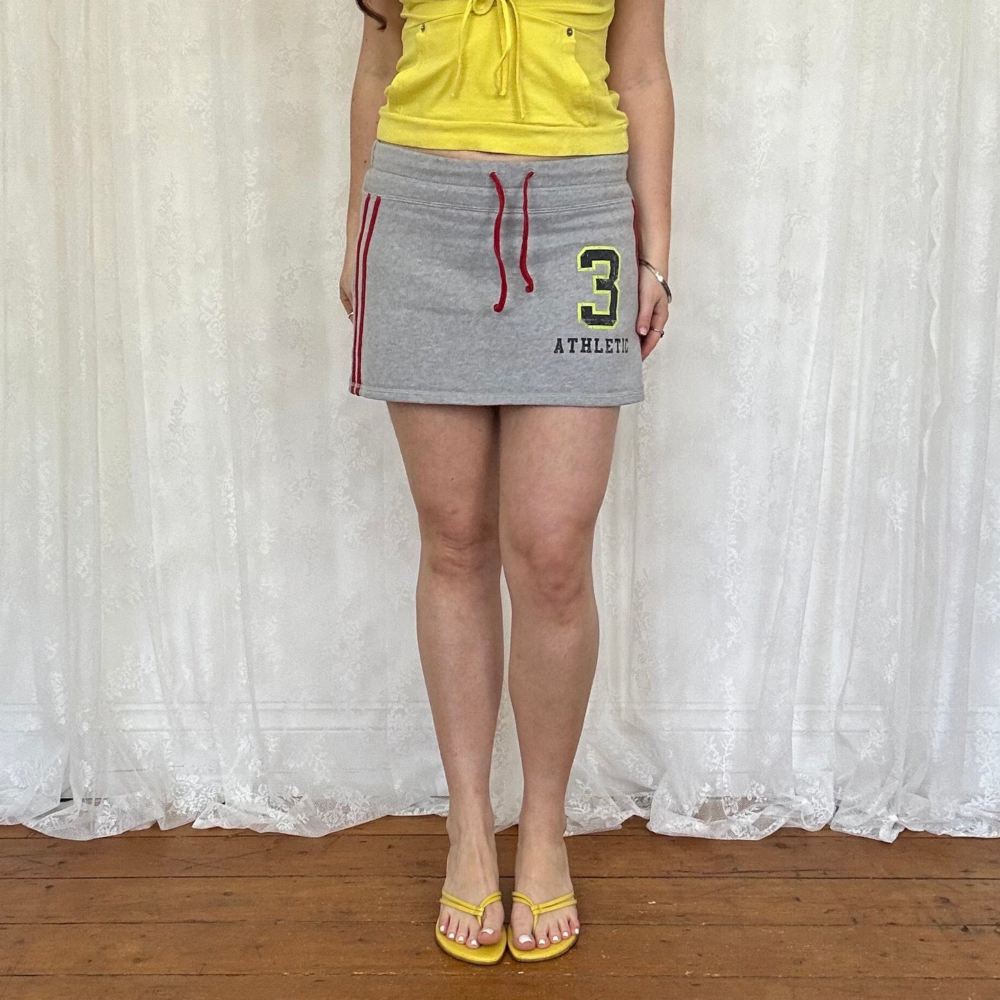 vintage 00s sporty jersey mini skirt
