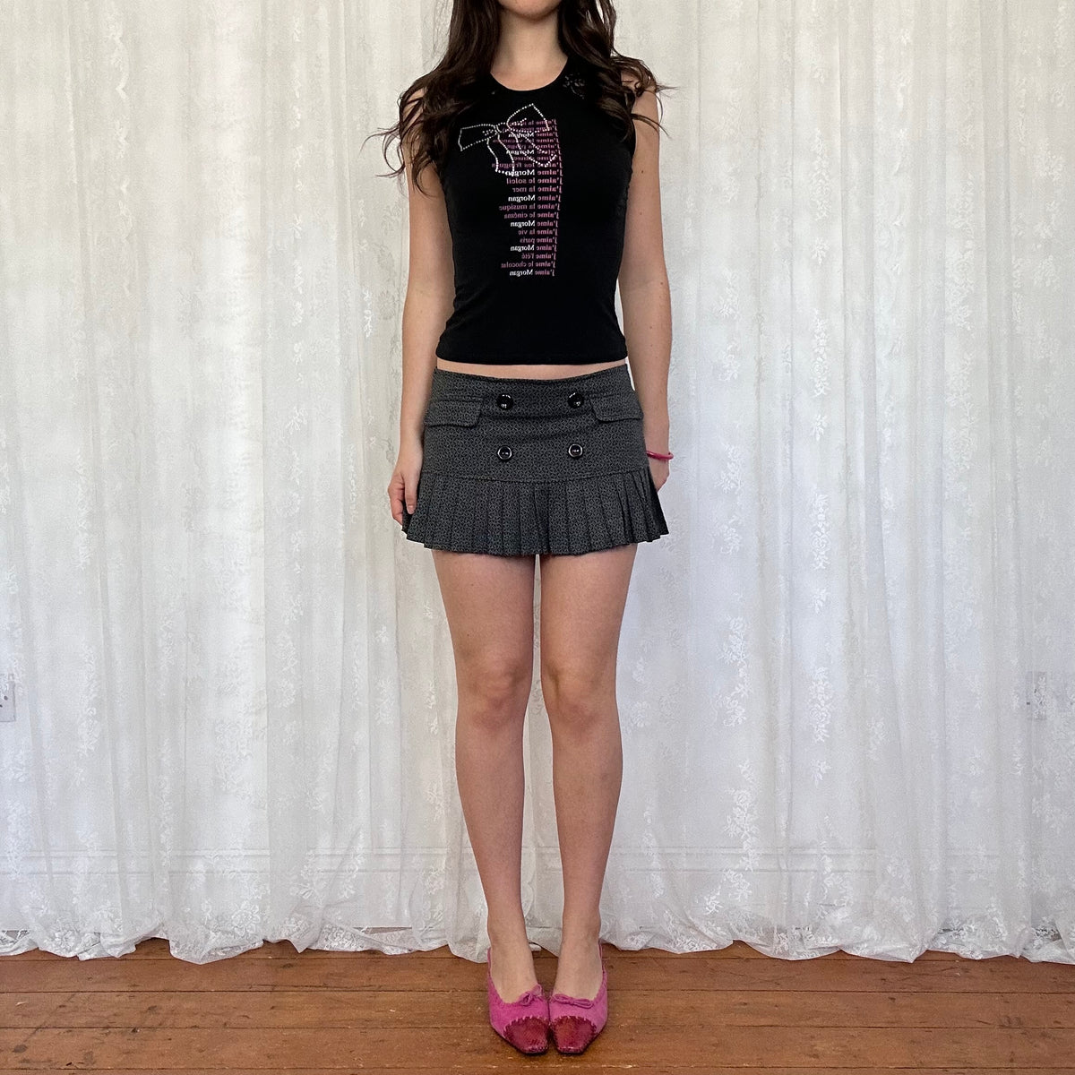 vintage 00s morgan de toi graphic tank top