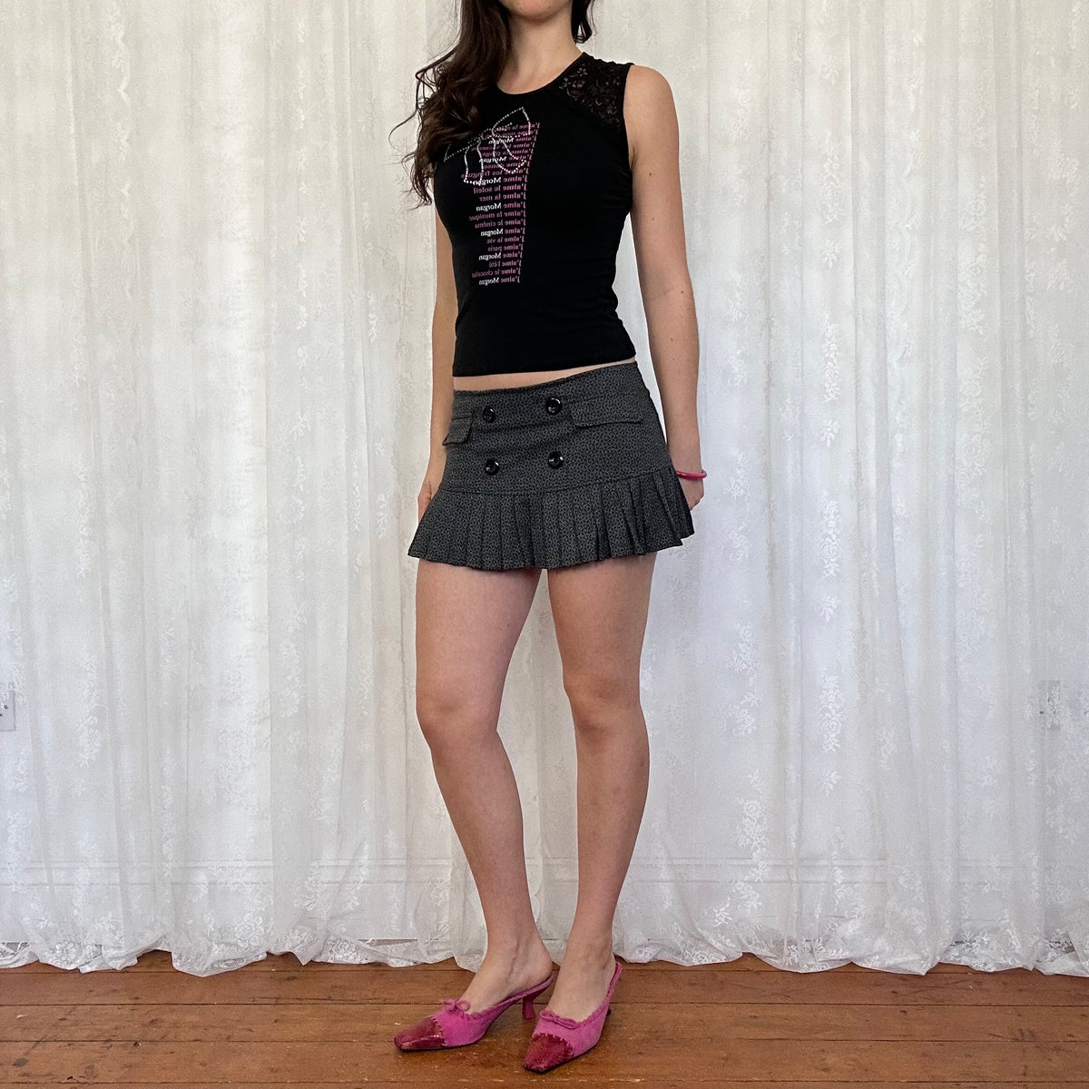 vintage 00s morgan de toi graphic tank top