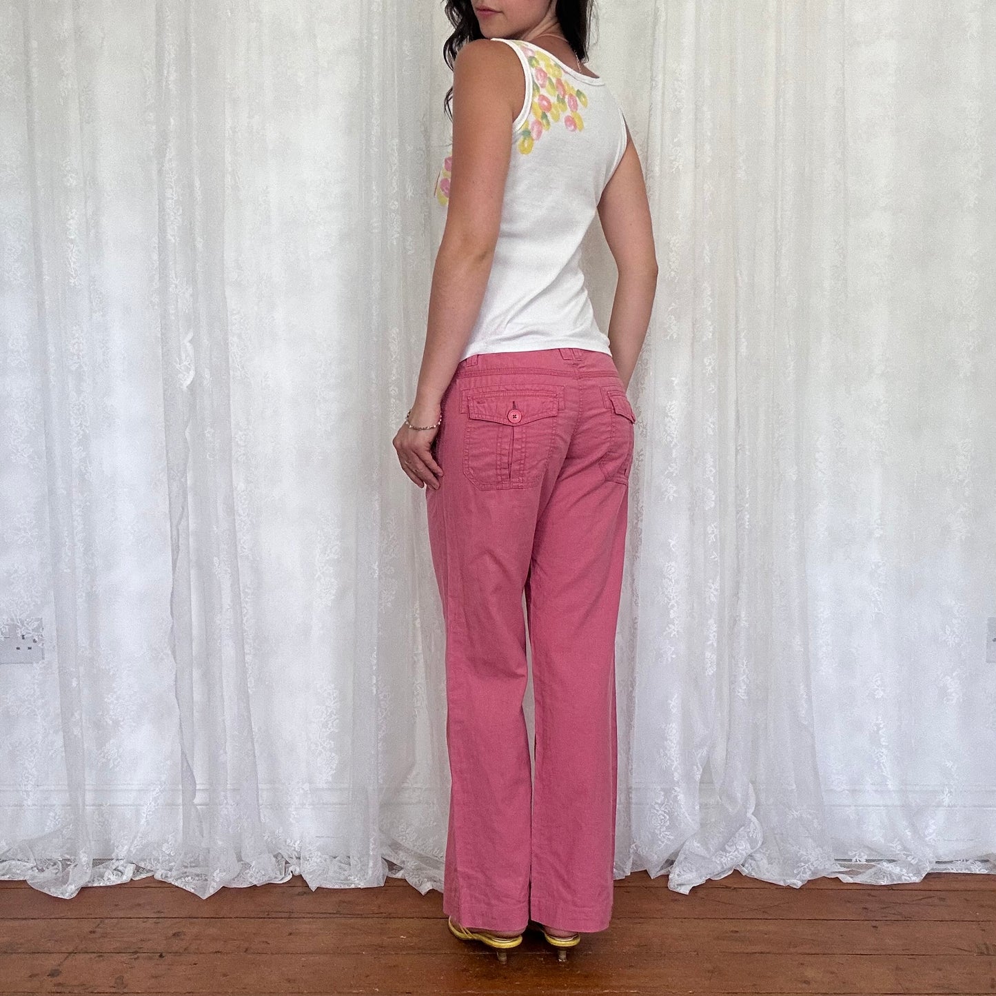 vintage 00s cherry graphic tank top