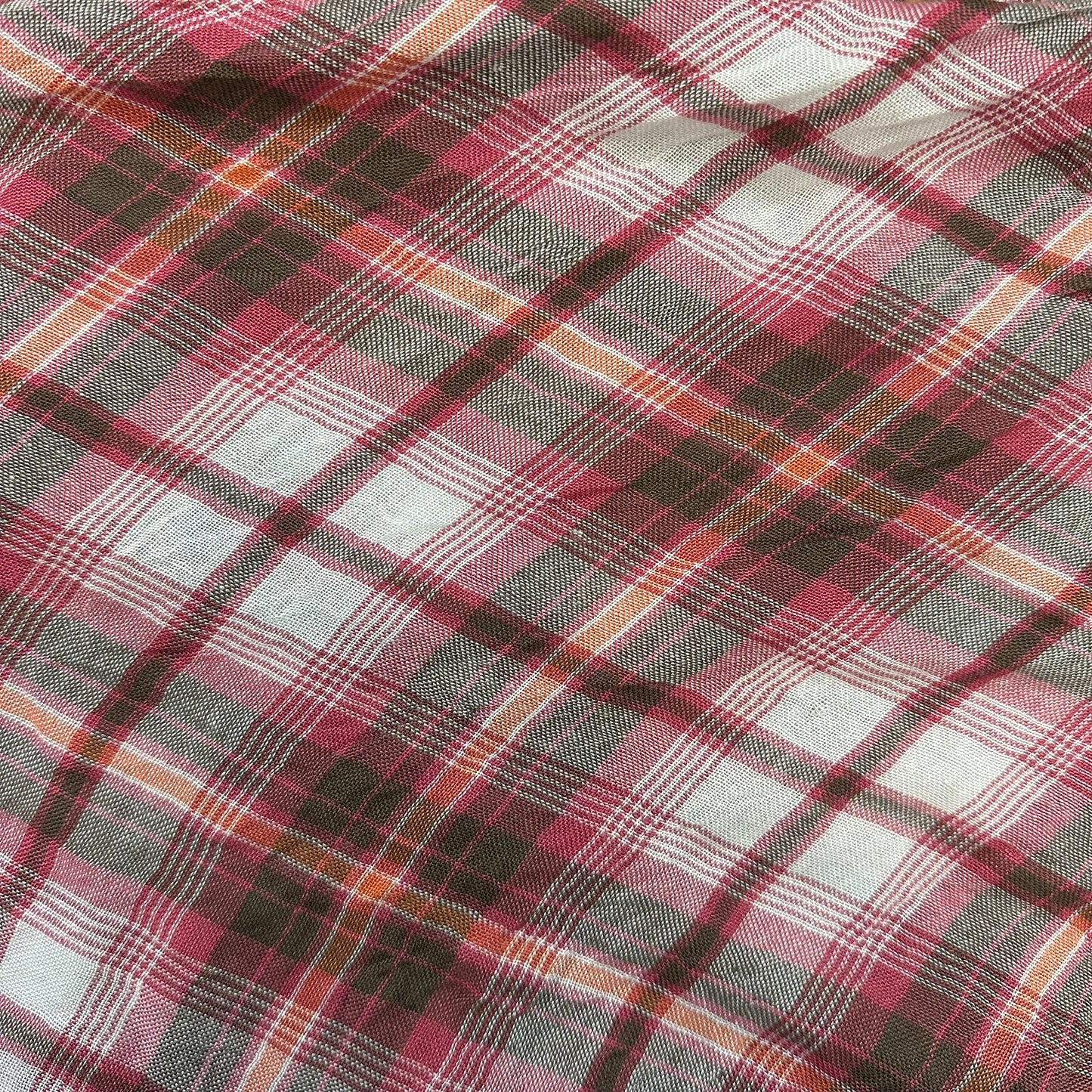 vintage 00s checkered wrap scarf