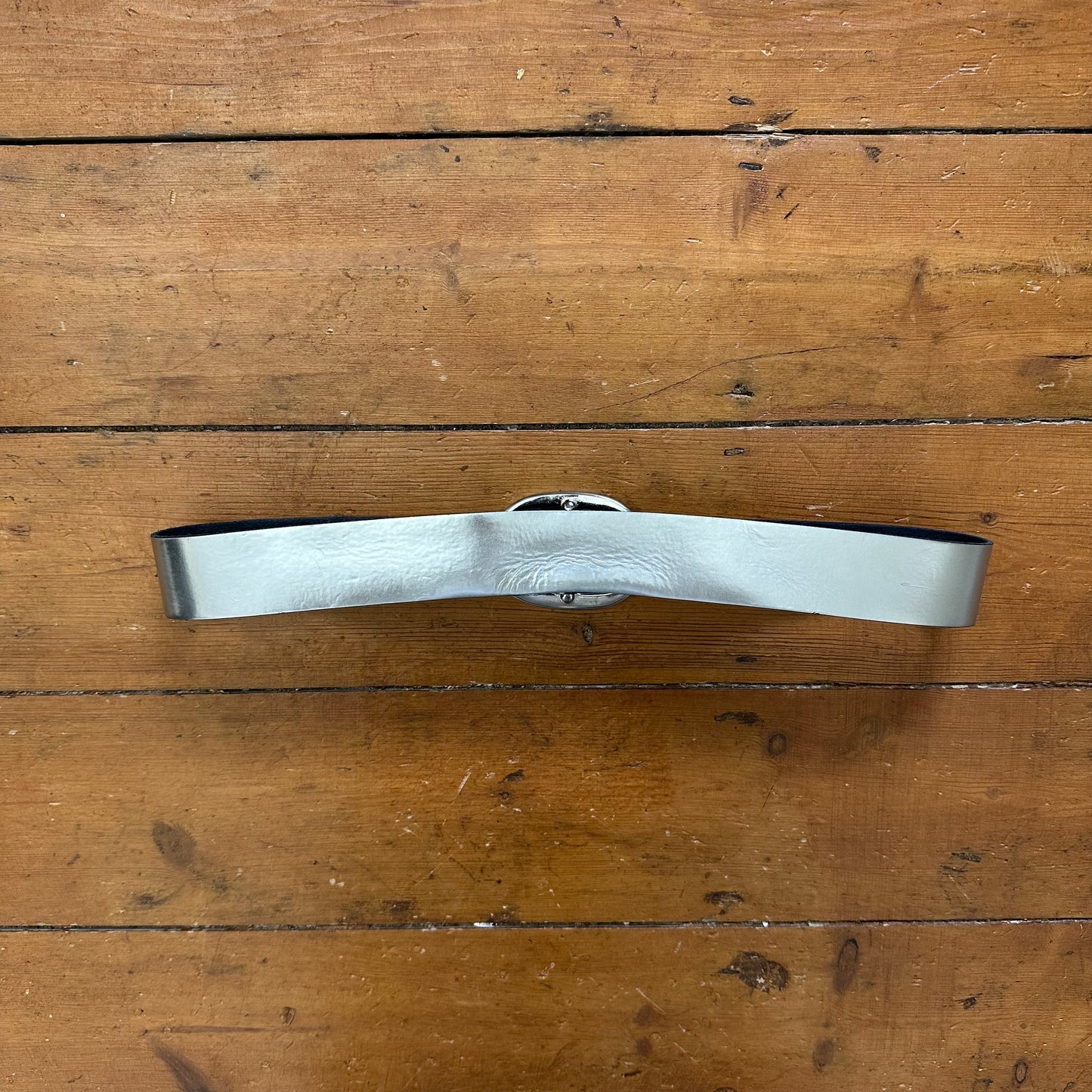 vintage 00s silver metallic belt