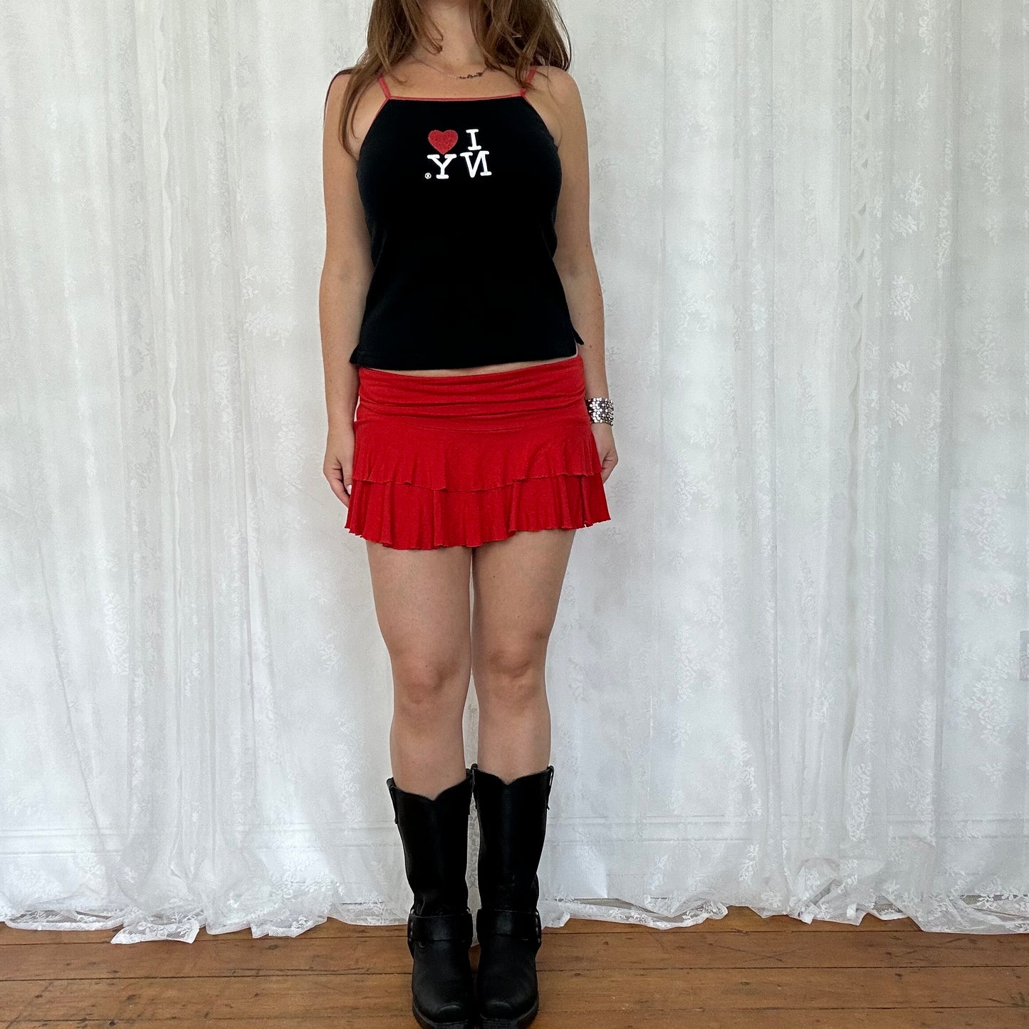vintage 00s black I <3 NY cami