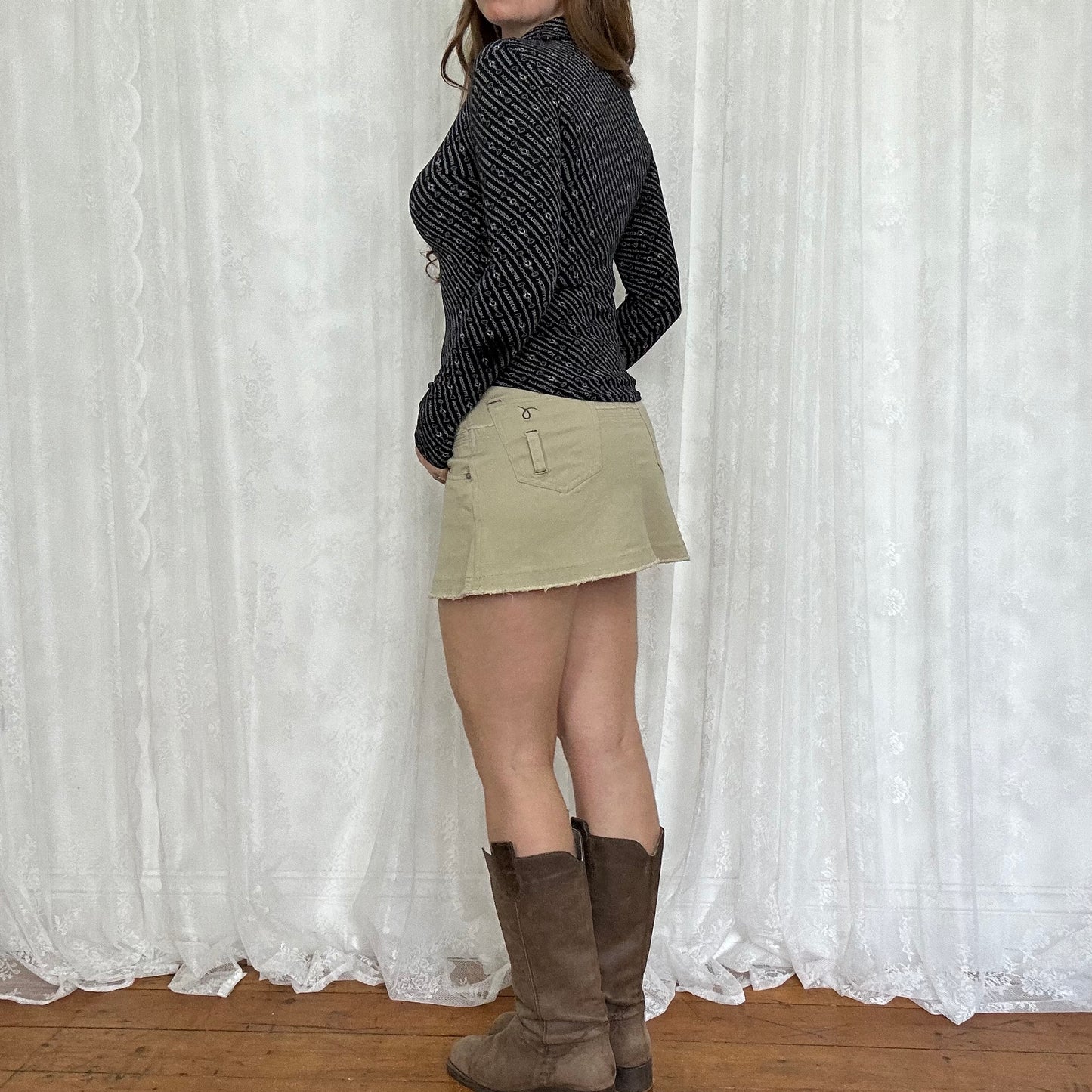 vintage 00s morgan de toi monogram long sleeve top