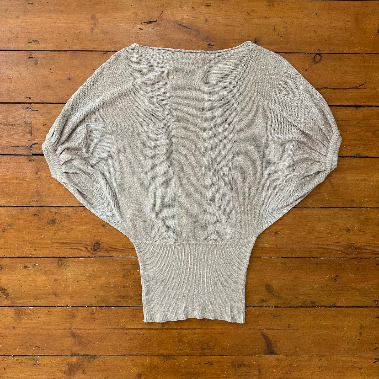 vintage 00s gold slouchy knit top