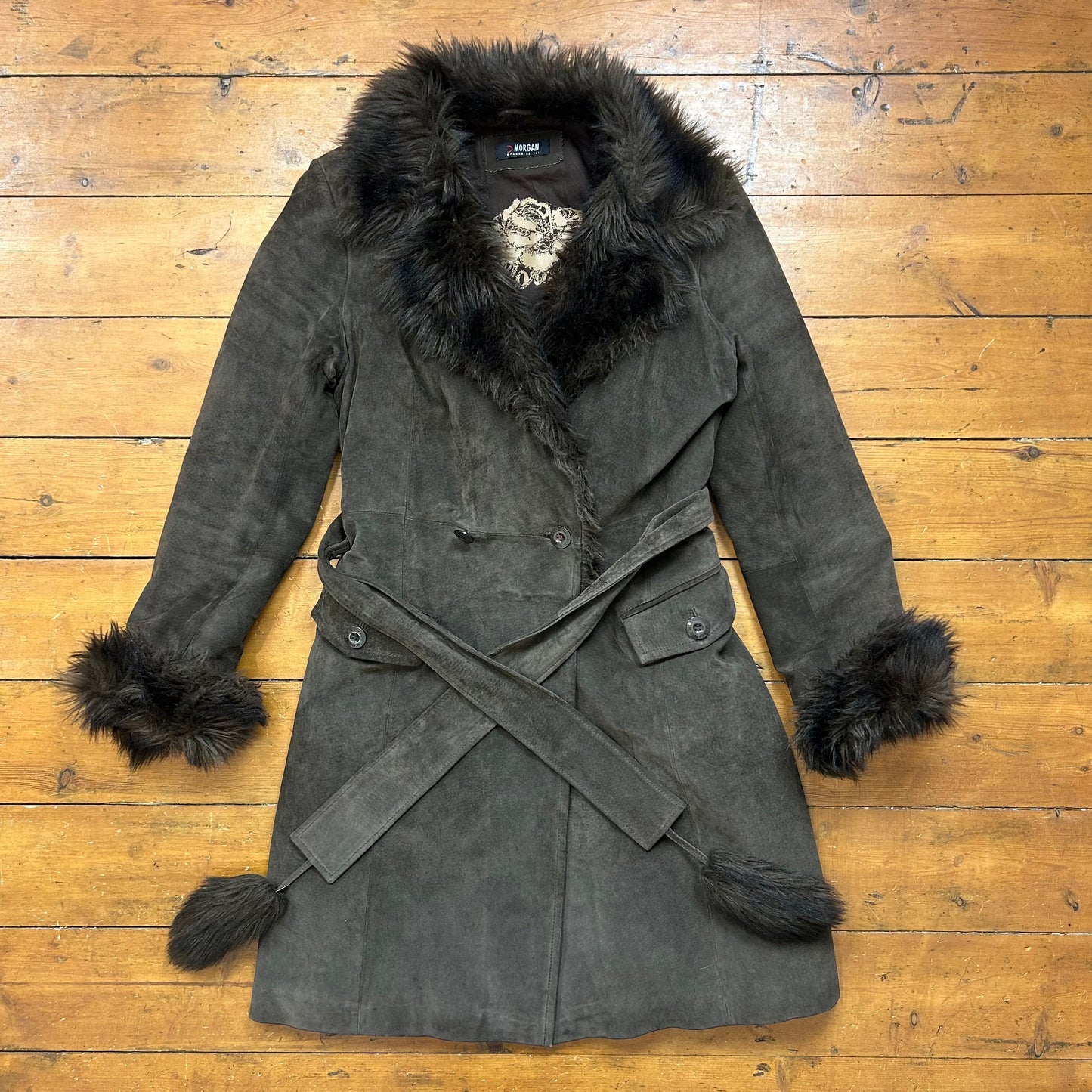 vintage 00s Morgan De Toi brown Afghan coat