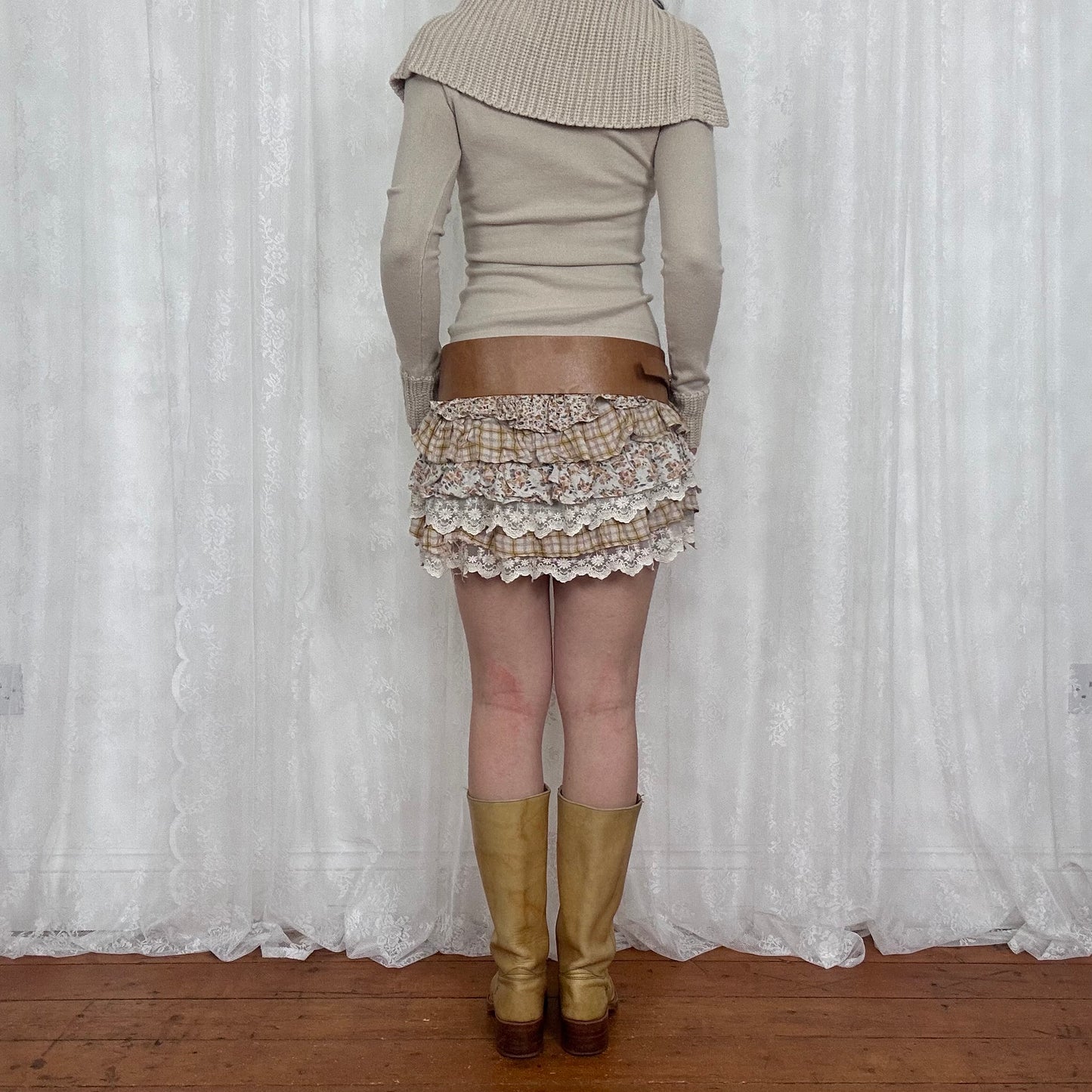 vintage 00s beige jane norman jumper