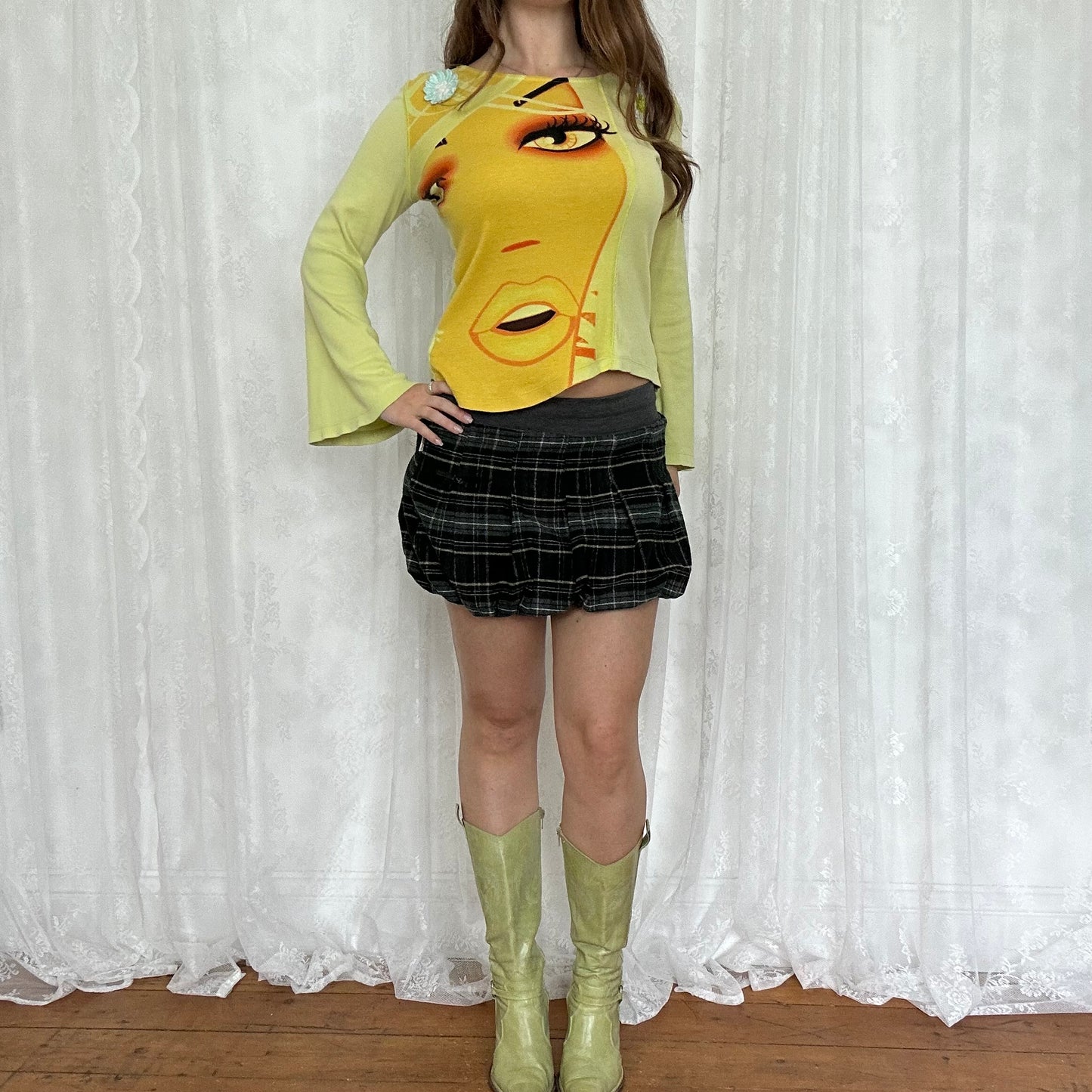 vintage 00s custo barcelona graphic top