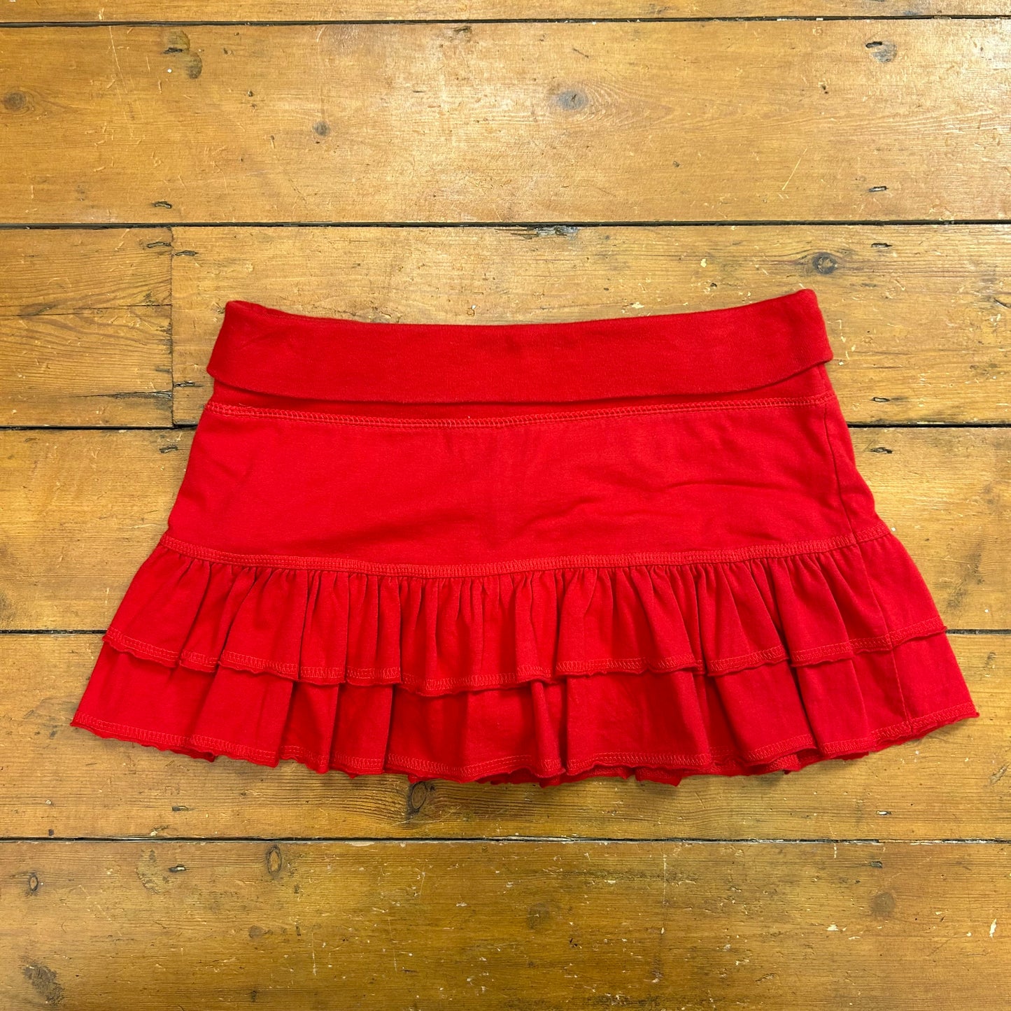 vintage 00s red pimkie rara skort